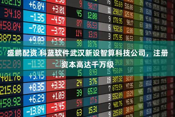 盛鹏配资 科蓝软件武汉新设智算科技公司，注册资本高达千万级