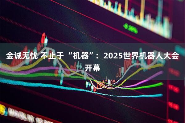金诚无忧 不止于 “机器”：2025世界机器人大会开幕